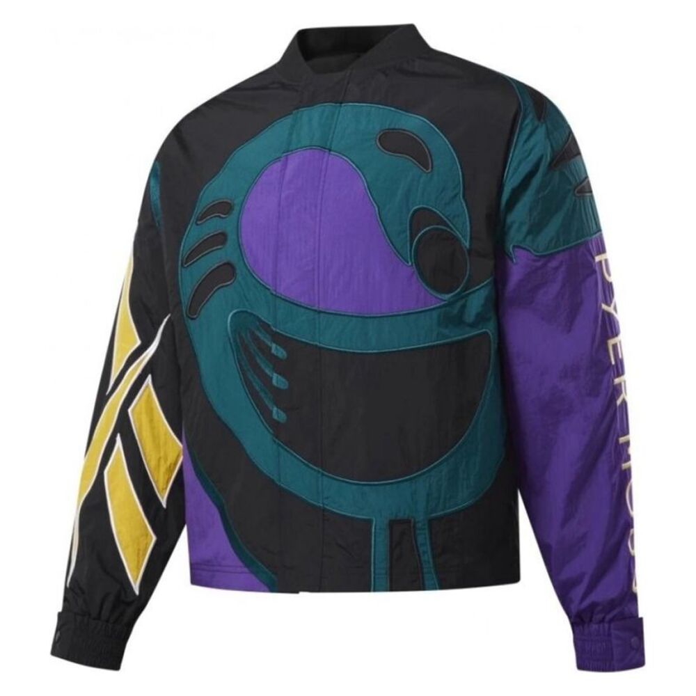 Reebok Mens Collection 3 Sankofa Bomber Jacket, Multicoloured, L, DM